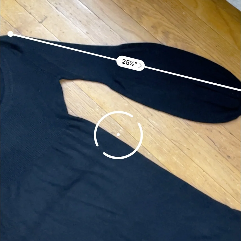 H&M- lightweight wool Black dress- Size S - Picture 11 of 12